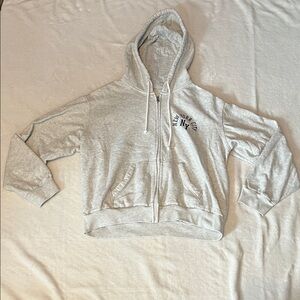 Hollister grey New York City zip up hoodie